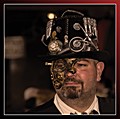 Steampunk Portrait mit Halbmaske